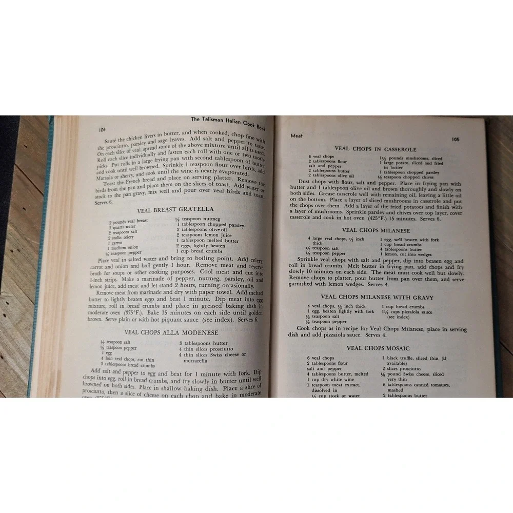 1950 The Talisman Italian Cook Book Ada Boni Ronzoni Special Edition Hardcover